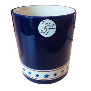 LANG BY DESIGN Vase Urn Planter Utensil Holder Handpainted